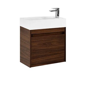 FAMILY-M База под раковину подвесная с одной распашной дверцей, Bourbon Oak, 500x270x500, Family-M-500-1D-SO-BO