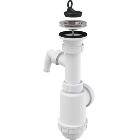 Сифон для кухонной мойки Alcaplast A441P-50/40 Хром, артикул A441P-DN50/40