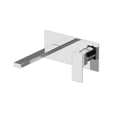 GATTONI Kubik Смеситель встраиваемый с коробкой горизонтальный, излив 190мм, цвет хром, артикул 2535/25COcr