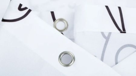 Шторка для ванны Fixsen Teddy Wash FX-1505 Белая Черная, артикул FX-1505