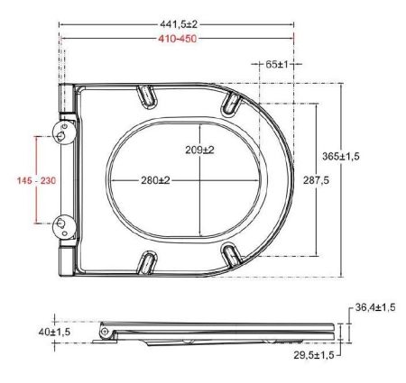 Крышка-сиденье для унитаза Allen Brau Reality 4.32007.AN антрацит, артикул 4.32007.AN