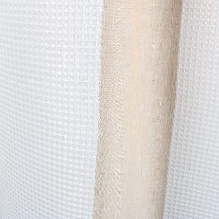 Штора для ванной комнаты FIXSEN VAFEL FX-5020A, белый/бежевый, артикул FX-5020A