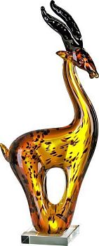 Casablanca, стеклянная скульптура "Газель", цвет желтый