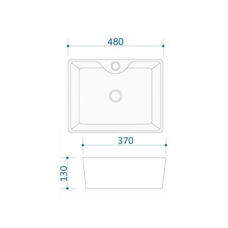 Раковина чаша Maretti UM13NS96-844, белая, артикул UM13NS96-844