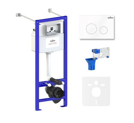 Комплект 5 в 1 инсталляции для подвесного унитаза Lavinia Boho Relfix 77020046, артикул 77020046