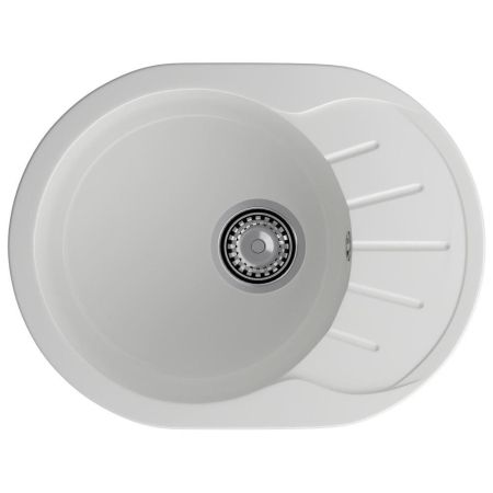 Кухонная мойка GranFest RONDO 580L, иней, артикул R-580L иней