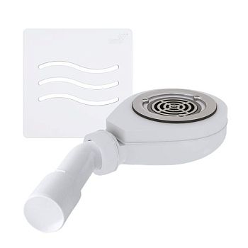 Сифон для душевых поддонов RGW S-016-1 Волна Белый 90 мм