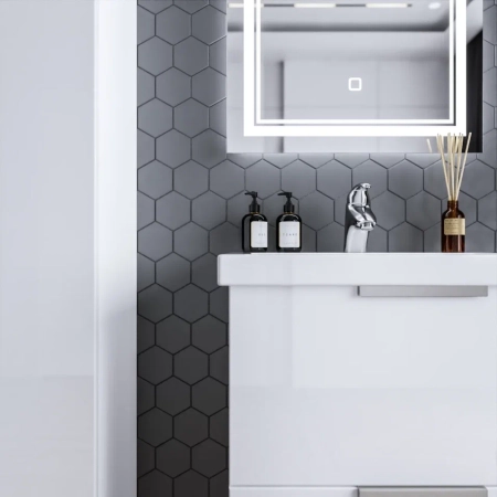 Тумба под раковину подвесная Бриклаер Хелена белый, 60 см, артикул 4627125416354