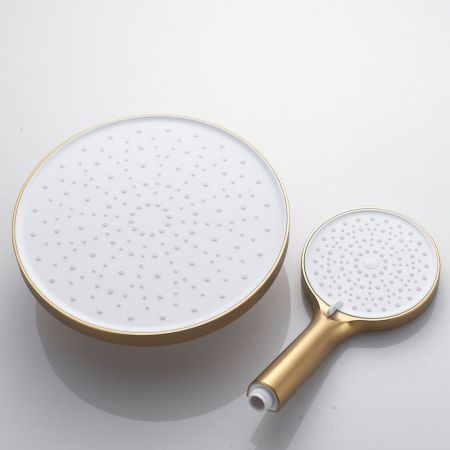 Душевая система Shevanik S4726G, золотой сатин