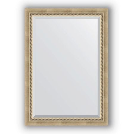 Зеркало Evoform Exclusive 103х73 Состаренное серебро с плетением