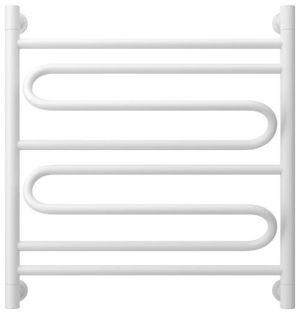Полотенцесушитель водяной "ЭЛЕГИЯ+" 600х600 (Матовый белый), артикул 30-0205-6060