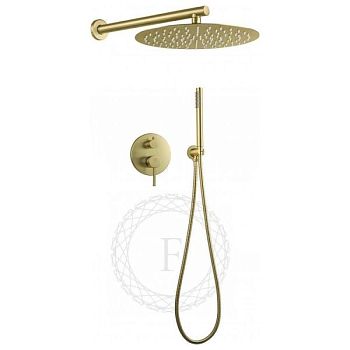 Душевая система встраиваемая FILARETE Roun FL1023MG, матовое золото