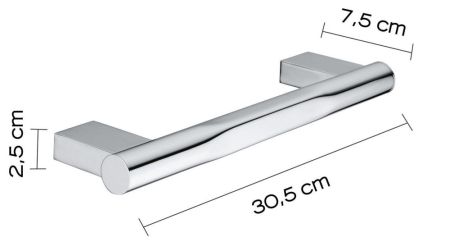 Gedy Canarie, поручень прямой, цвет хром, артикул A221/28(13)