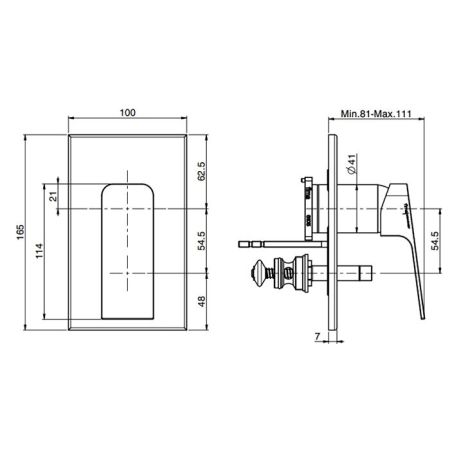 Fima Carlo Frattini Fit Смеситель для душа, встраиваемый, на 2 выхода, цвет: чёрный матовый, артикул F3389E2NS