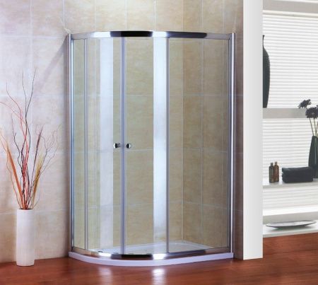 Душевой уголок Cezares Pratico RH-2 100x80 профиль Хром стекло прозрачное