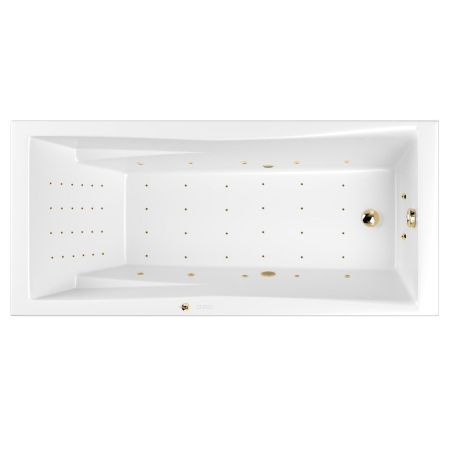 Ванна WHITECROSS Palace 180x80 "NANO" (золото), артикул 0104.180080.100.NANO.GL