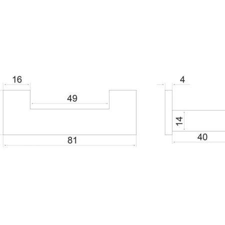 Крючок двойной EXCELLENT Riko (хром), артикул DOEX.1602CR