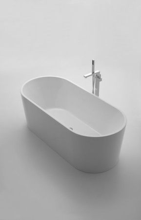 Акриловая ванна без перелива BELBAGNO BB71-1500-W0, 1500x750x600