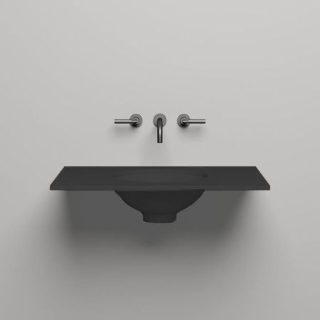 SALINI Столешница 800х500х15 мм, из материалв S-Stone, цвет  матовый RAL 9011, артикул 200121MRF RAL9011