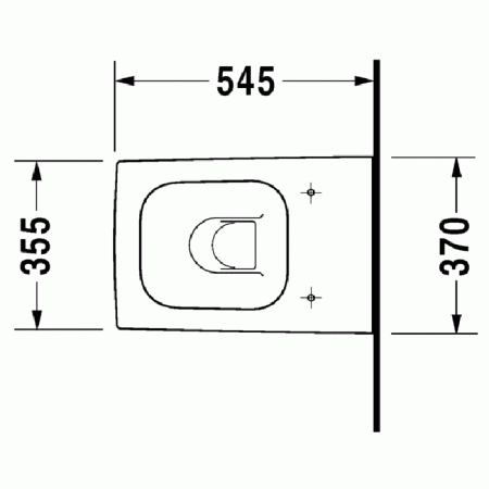Duravit DuraStyle Унитаз компакт подвесной 480х370 мм,  с креплением,  цвет белый, артикул 2539090000