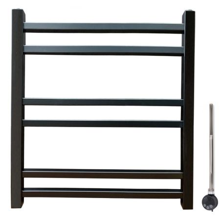 Электрический полотенцесушитель Ника Modern ЛМ 5 60x50 масляный Черный 6 перекладин
