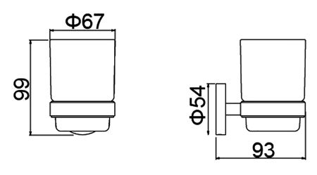 Стакан для зубных щеток Timo Saona 13031/18 черное золото, артикул 13031/18