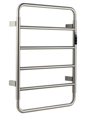 Полотенцесушитель электрический WONZON & WOGHAND WISMAR, Брашированный никель (WW-AL201-BR), артикул WW-AL201-BR