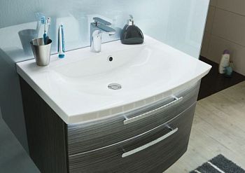 Puris Vuelta, тумба под раковину 700 мм, цвет белый высокоглянцевый