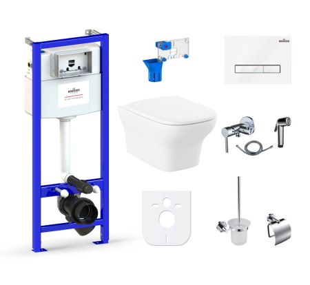 Комплект 10 в 1 Lavinia Boho Bristol Rimless 98010081, премиум со стеклянной клавишей, артикул 98010081