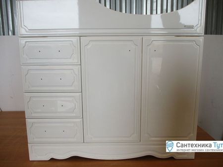 Тумба под раковину Бриклаер Лаура 90 R Белая