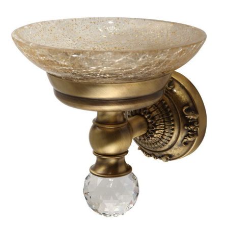 CRISTALIA Mыльница настенная, стекло/бронза/SWAROVSKI, артикул 16758