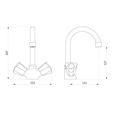 340210000 Object,смеситель для умывальника без дк, артикул 340210000