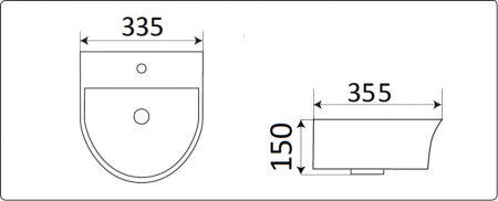 Умывальник CeramaLux 78370, артикул 