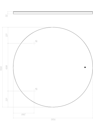 Зеркало VIGO Otti z.OTT.110.Classic, 110 см, артикул z.OTT.110.Classic