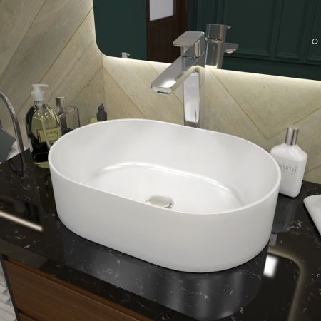 Раковина чаша Maretti VA13NS71-844, белая, артикул VA13NS71-844