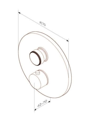 Смеситель для душа AM.PM Inspire 2.0 F50A75700 с термостатом Хром