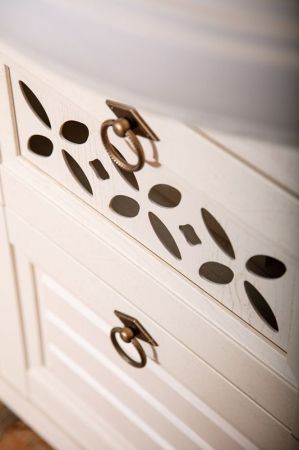 Тумба под раковину Бриклаер Кантри 120 Бежевый дуб прованс