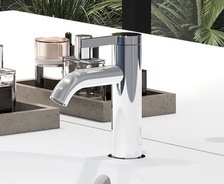 AQG Urban Flow, однорычажный смеситель для раковины без донного клапана, цвет хром