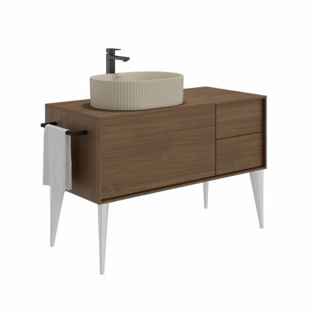 Тумба ATOLLO напольная/подвесная с ящиками 110, деревянная