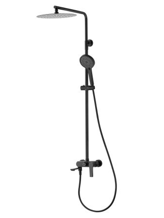 Душевая система WONZON & WOGHAND BRILLIANT, Черный матовый (WW-88047079-MB), артикул WW-88047079-MB