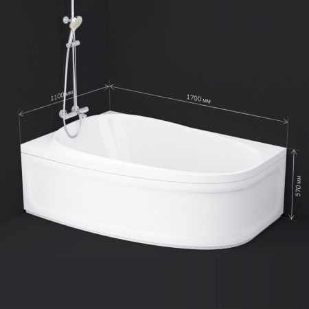 W80A-170R110W-A Like, ванна акриловая 170х110 см, правосторонняя, шт, артикул W80A-170R110W-A