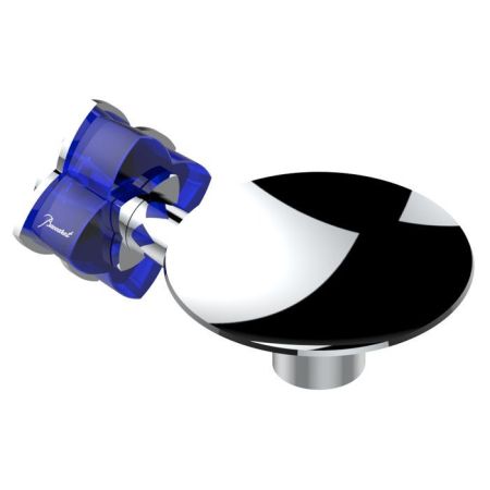 THG PETALE DE CRISTAL BLEU Мыльница металлическая ø100 мм., подвесная, цвет хром, артикул U6B-A02-546