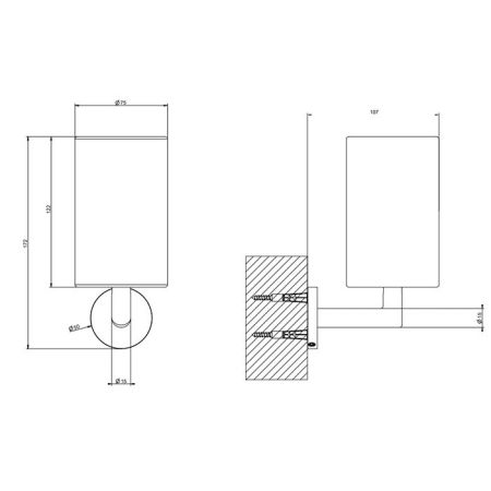 Gessi Tondo Стакан настенный черный, цвет: Black XL, артикул 63608#299