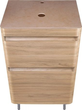 Тумба напольная "Атлантика 60", Люкс ясень перламутр, PLUS