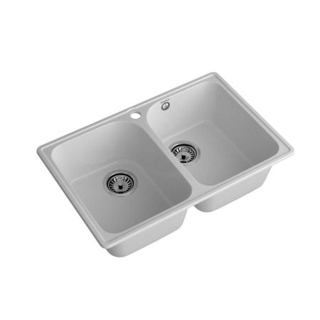 Кухонная мойка GranFest QUARZ 15, серый, артикул 15 серый
