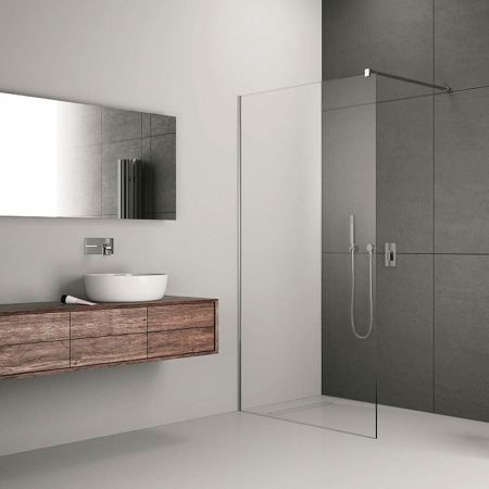 Душевая перегородка Radaway Modo New II Walk-in 55 профиль Хром стекло прозрачное, артикул 389055-01-01