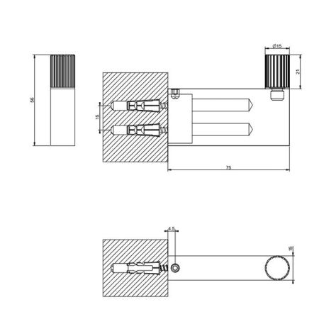 GESSI HABITO RIGATO Крючок, цвет хром, артикул 70523#031
