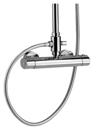 Душевая система Webert Wolo WO980104015PVC Хром с верхним душем PVC