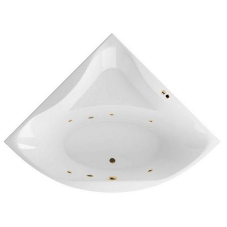 Ванна EXCELLENT Glamour 150x150 "SOFT" (золото), артикул WAEX.GLA15.SOFT.GL