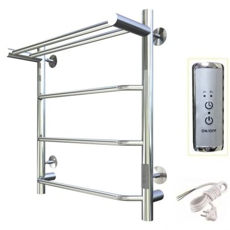 Электрический полотенцесушитель Тругор ПЭК 6 П СП 60x40 с полкой Хром